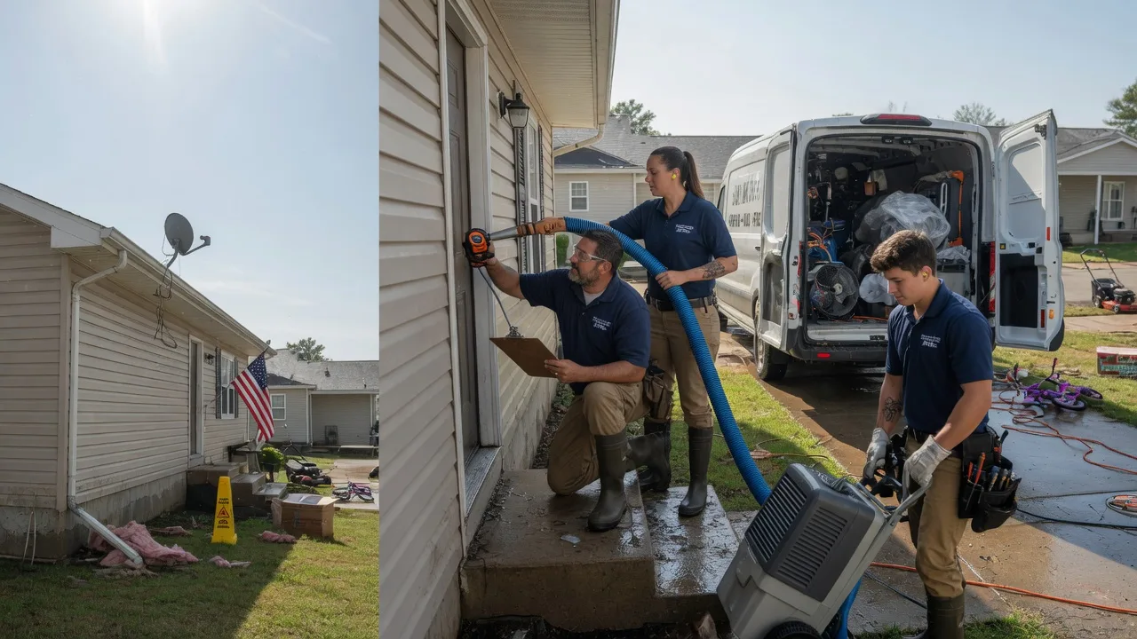 Ceiling Water Damage Restoration in Thompson, ND near me